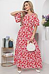Платье "Марианна" LADY TAIGA (Красно-белое) П5874 #891254