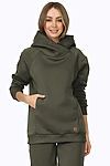 Костюм (Брюки+Худи) EZANNA (Милитари) W1Ks158F4 #928094
