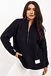 Свитер женский вязаный Ч LIKA DRESS (Черный) 9577 #928588