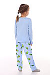 Пижама с брюками Кошка авокадо дл. рукав НАТАЛИ (Светло-голубой) 20351 #928727