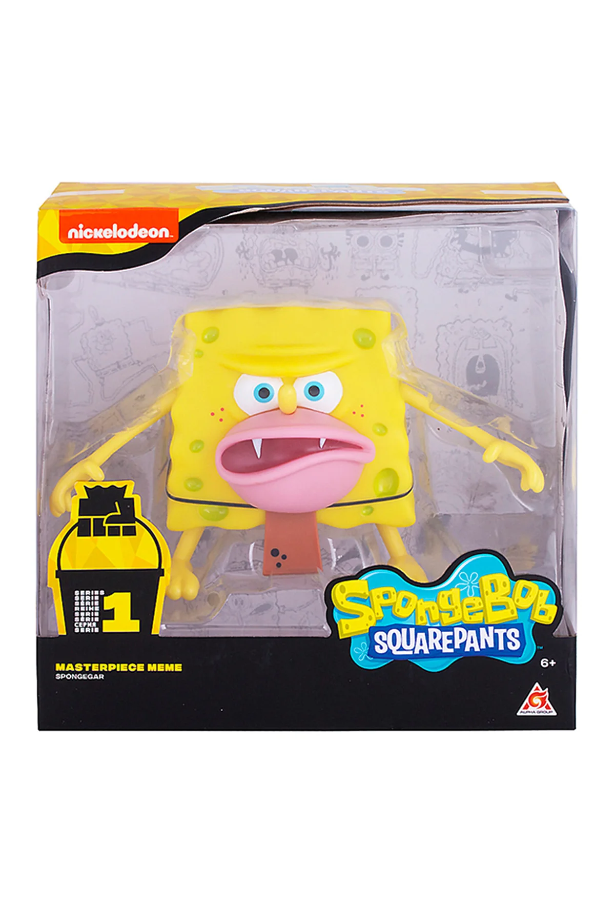 SpongeBob SquarePants игрушка пластиковая 20 см - Спанч Боб грубый (мем...  Игрушки разных брендов (Мультиколор) EU691002 #267573