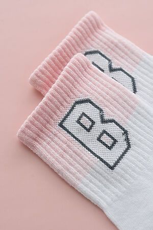 Детские носки стандарт Буква В комплект 1 пара НАТАЛИ (Розовый) 48944 #1004484