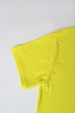 Детская футболка 7451 однотонная НАТАЛИ (Желтый) 48350 #1017278