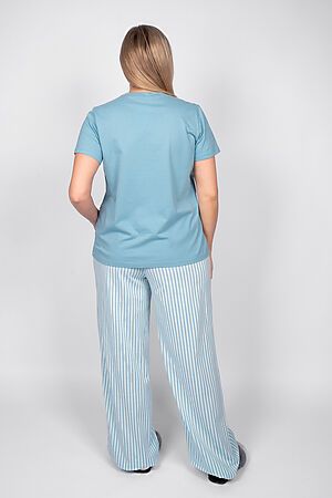 Пижама с брюками 0933 НАТАЛИ (Голубая полоска) 49136 #1018610