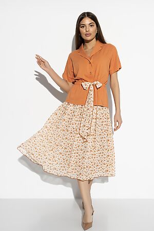 Комплект (Блуза+Юбка) CHARUTTI (Оранжевый) 10475 #1018934