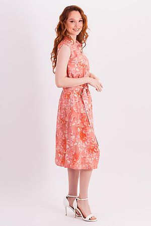 Платье BRASLAVA (Красный розовый цветы) 4866-6 #1019115