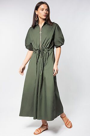 Платье VILATTE (Темно-оливковый) D22.211 #1021949