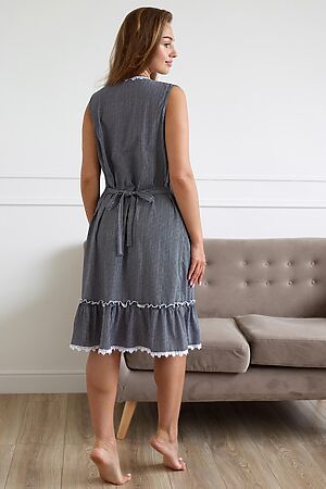 Халат LIKA DRESS, черный 10110 #1022974 купить с доставкой в интернет-магазине OptMoyo.ru