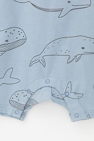 Песочник  CROCKID (Пыльно-синий, большие киты) #1023093