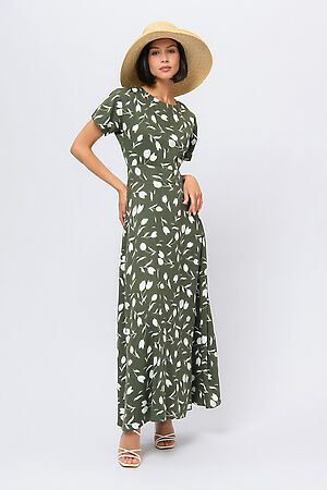 Платье 1001 DRESS, хаки (принт) 0103224KH #1023557 купить с доставкой в интернет-магазине OptMoyo.ru