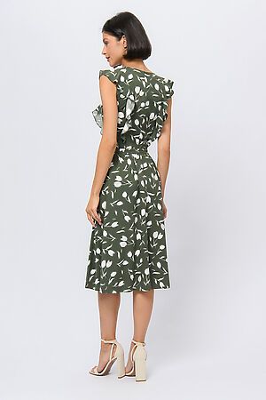 Платье 1001 DRESS, хаки (принт) 0101315KH #1024564 купить с доставкой в интернет-магазине OptMoyo.ru