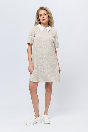 Платье 1001 DRESS, бежевый 0103230BG #1026041 купить с доставкой в интернет-магазине OptMoyo.ru