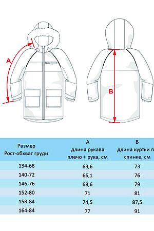 Ветровка BATIK, нежно-голубой 531-23в-164-84-2-02 #1035374 купить с доставкой в интернет-магазине OptMoyo.ru