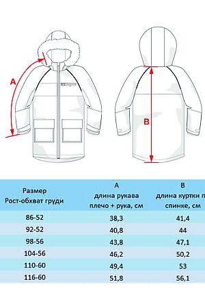 Куртка-парка BATIK, детский дневник 550-23в-98-56-1-02 #1035430 купить с доставкой в интернет-магазине OptMoyo.ru