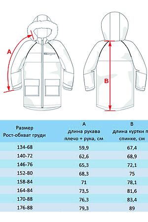 Парка BATIK, латте 553-23в-176-88-3-01 #1035437 купить с доставкой в интернет-магазине OptMoyo.ru