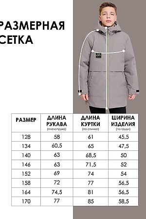 Куртка BATIK, серый 807-24о-1 #1035974 купить с доставкой в интернет-магазине OptMoyo.ru