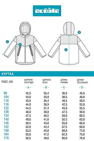 Куртка ACOOLA, цветной 20130130004 #1038579 купить с доставкой в интернет-магазине OptMoyo.ru