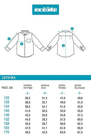 Сорочка ACOOLA, белый 20140280143 #1038791 купить с доставкой в интернет-магазине OptMoyo.ru