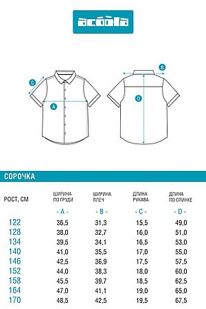 Рубашка ACOOLA, голубой 20140290038 #1038803 купить с доставкой в интернет-магазине OptMoyo.ru