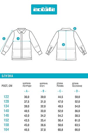 Блузка ACOOLA, белый 20240260178 #1039632 купить с доставкой в интернет-магазине OptMoyo.ru