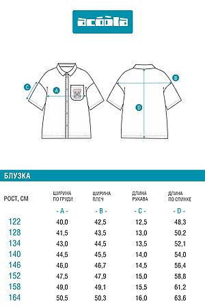 Блузка ACOOLA, белый 20240270094 #1040273 купить с доставкой в интернет-магазине OptMoyo.ru