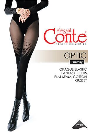 Колготки CONTE ELEGANT, nero #1045117 купить с доставкой в интернет-магазине OptMoyo.ru