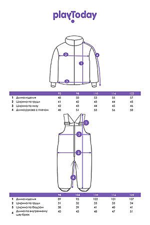 Комплект (Куртка+Полукомбинезон) PLAYTODAY, разноцветный 32422197 #1049141 купить с доставкой в интернет-магазине OptMoyo.ru