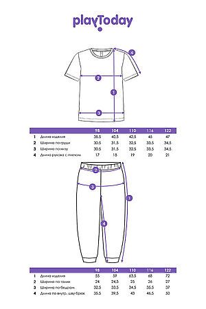 Комплект (Футболка+Брюки) PLAYTODAY, разноцветный 32432024 #1051008 купить с доставкой в интернет-магазине OptMoyo.ru
