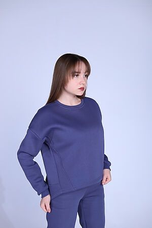 Костюм с брюками 00003 НАТАЛИ, индиго 50513 #1052499 купить с доставкой в интернет-магазине OptMoyo.ru