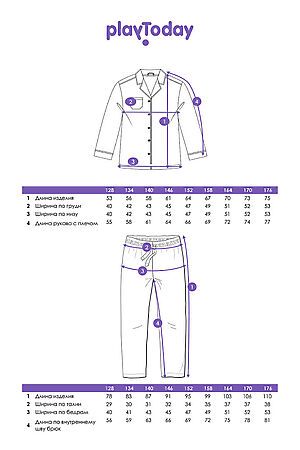 Пижама PLAYTODAY, разноцветный 42411008 #1055362 купить с доставкой в интернет-магазине OptMoyo.ru