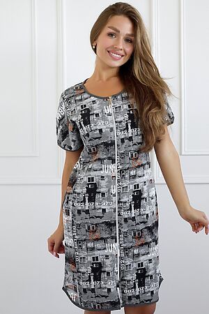 Халат LIKA DRESS, серый 10212 #1055866 купить с доставкой в интернет-магазине OptMoyo.ru