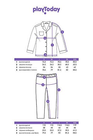 Пижама PLAYTODAY, разноцветный 42456001 #1056517 купить с доставкой в интернет-магазине OptMoyo.ru