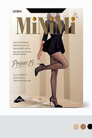 Колготки MINIMI, nero (черный) PRIMA 15 (шортики) #1058226 купить с доставкой в интернет-магазине OptMoyo.ru