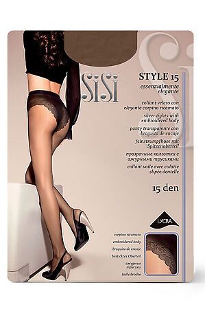 Колготки SISI, moka (коричневый) STYLE 15 #1058359 купить с доставкой в интернет-магазине OptMoyo.ru