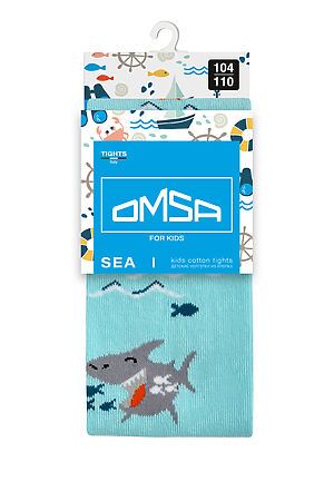 Колготки OMSA, acqua (голубой) #1058552 купить с доставкой в интернет-магазине OptMoyo.ru