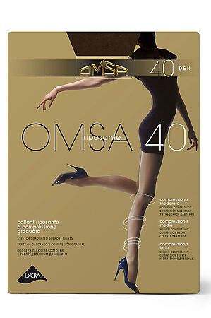 Колготки OMSA, fumo (серый) OMSA 40 #1059260 купить с доставкой в интернет-магазине OptMoyo.ru