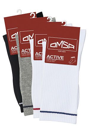 Носки OMSA, grigio melange (серый) OMSA ACTIVE 115 #1059383 купить с доставкой в интернет-магазине OptMoyo.ru