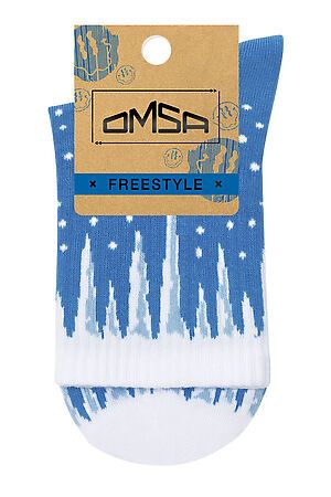 Носки OMSA, blu (синий) OMSA FREESTYLE 616 #1059387 купить с доставкой в интернет-магазине OptMoyo.ru