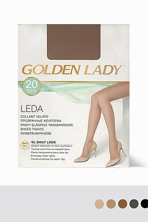 Колготки GOLDEN LADY, melon (бежевый) LEDA 20 #1061380 купить с доставкой в интернет-магазине OptMoyo.ru