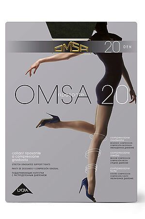 Колготки OMSA, daino (бежевый) OMSA 20 #1061514 купить с доставкой в интернет-магазине OptMoyo.ru