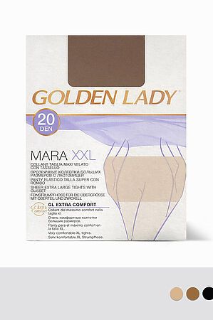 Колготки GOLDEN LADY, daino (бежевый) MARA 20 XXL #1061537 купить с доставкой в интернет-магазине OptMoyo.ru