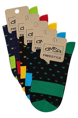 Носки OMSA, blu/erba (синий) OMSA FREESTYLE 609 #1061751 купить с доставкой в интернет-магазине OptMoyo.ru