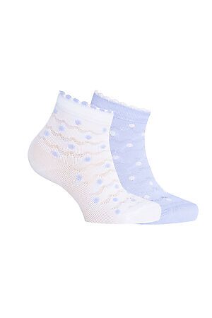 Носки (Комплект 2 шт.) CONTE KIDS (Белый-бледно-фиолетовый) #106437