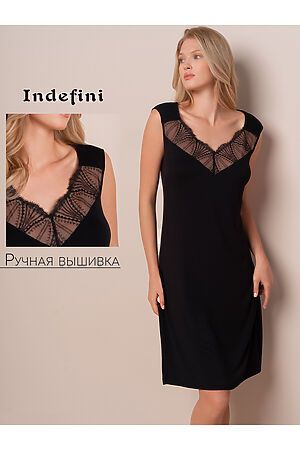 Сорочка INDEFINI, чёрный 4219SBX #1068338 купить с доставкой в интернет-магазине OptMoyo.ru