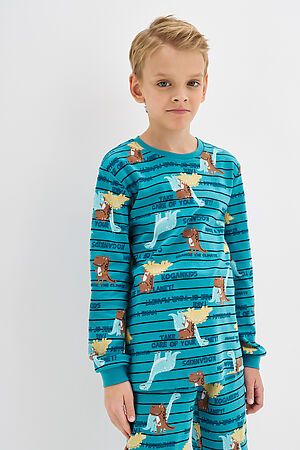 Пижама KOGANKIDS, бирюзовый набивка дракоши 552-811-52 #1070451 купить с доставкой в интернет-магазине OptMoyo.ru