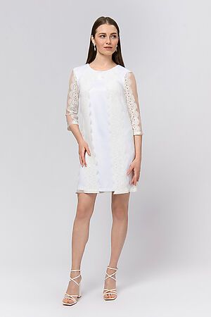 Платье 1001 DRESS, белый 0101419WH #1071243 купить с доставкой в интернет-магазине OptMoyo.ru