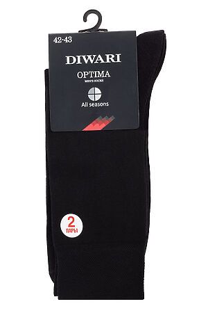 Носки 2п.+ Ложка для обуви DIWARI (черный) #107238