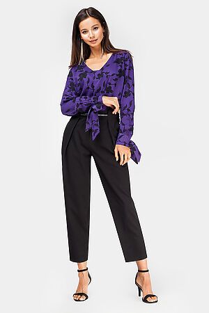 Блузка VILATTE (Фиолетовый-черный) D29.585 #114690