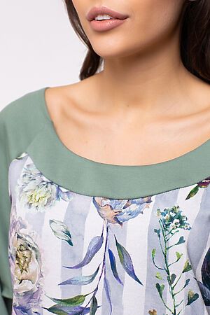 Блузка FIFTYPATES (Ментоловый цветы) 4-514 #114942