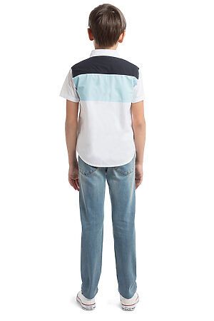 Рубашка PLAYTODAY (Белый/Синий) 181101 #115054